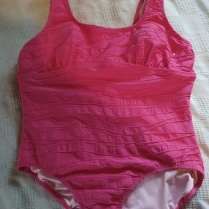 One piece bathing suit.